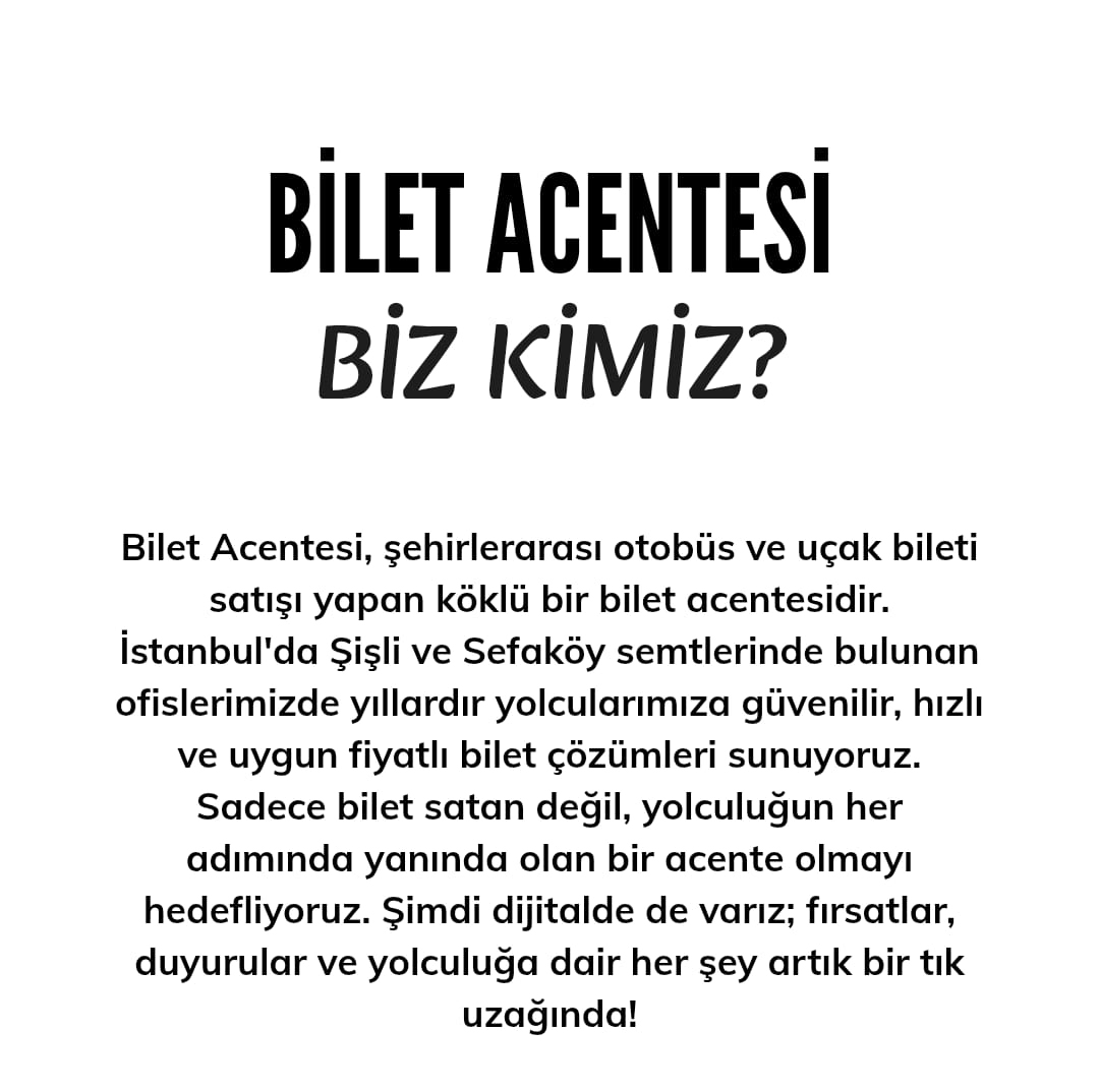 Bilet Acentesi Tanıtım